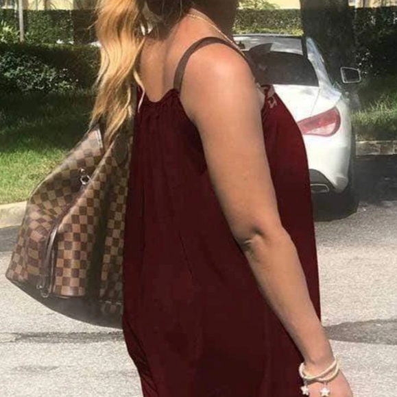 Jumpsuit (Red Wine) New Without Tags - Picture 2 of 2